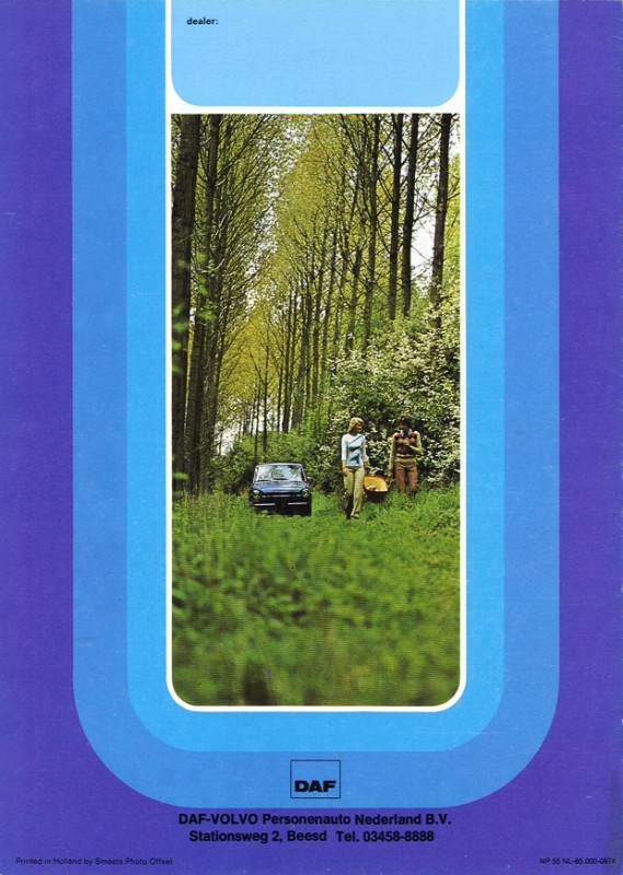 Daf 46 Limousine und Kombi - Broschüre (Rückseite)